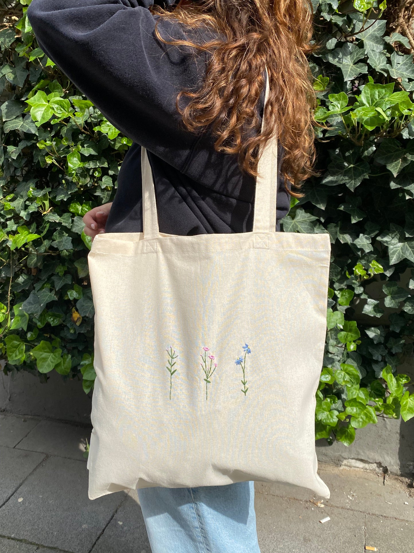 Jutebeutel "flowers"