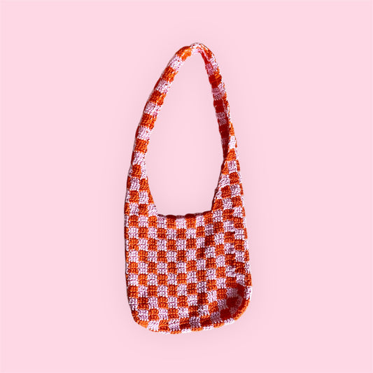 checkered bag