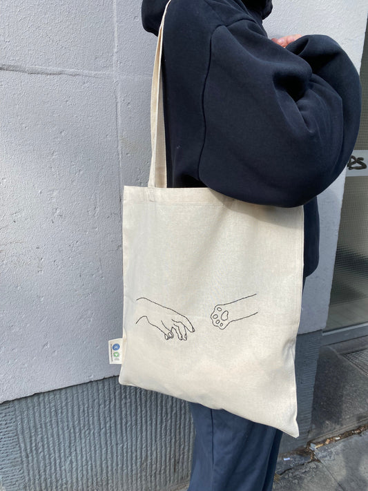 Jutebeutel "cat love"