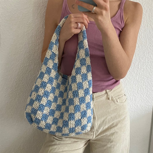 checkered bag